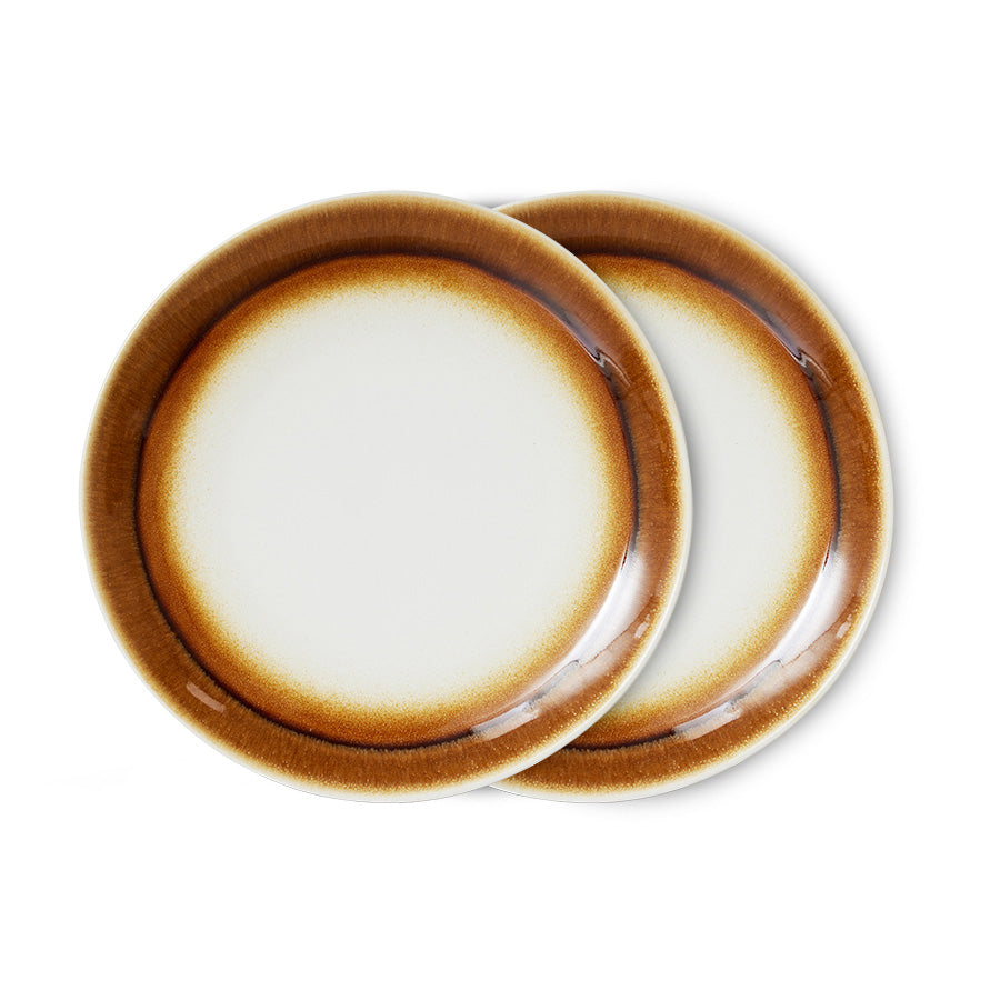 70s ceramics: dinner plates set of 2