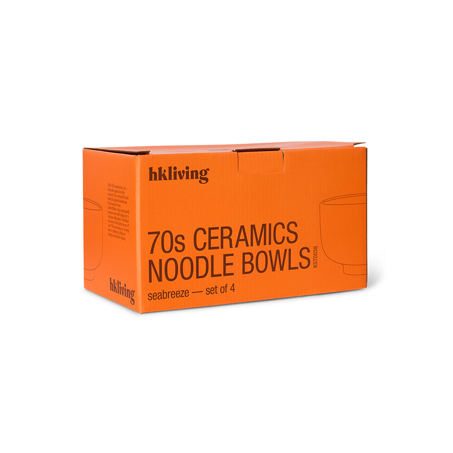 70s ceramics: noodle bowls 4er-Set