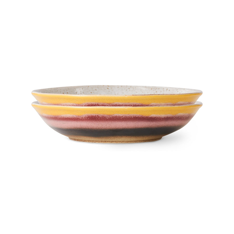 70s ceramics: curry bowls, set of 2