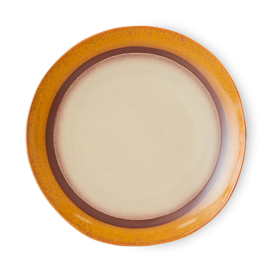 70s ceramics: dinner plates set of 2