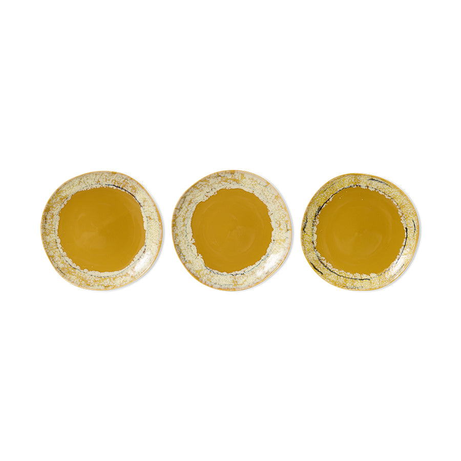 70s ceramics: side plates set of 2
