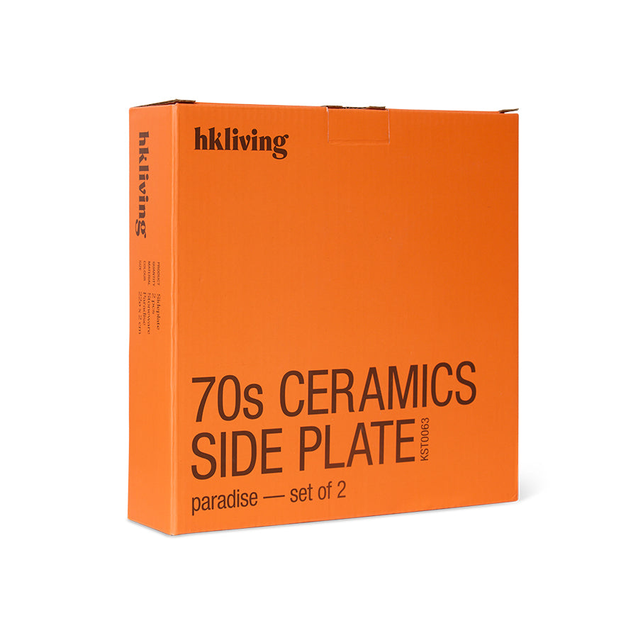 70s ceramics: side plates set of 2