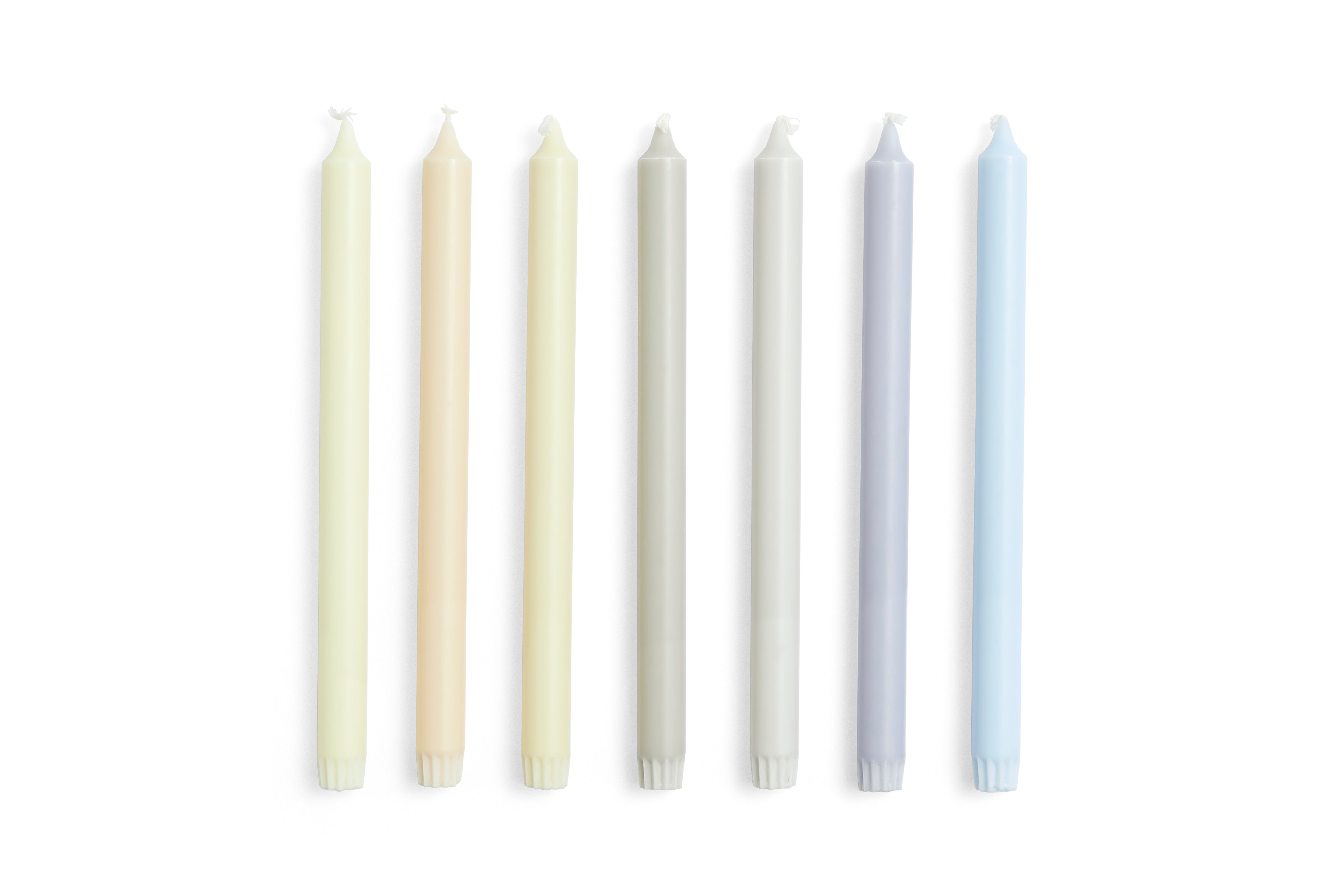 GRADIENT CANDLE-SET OF 7-NEUTRALS