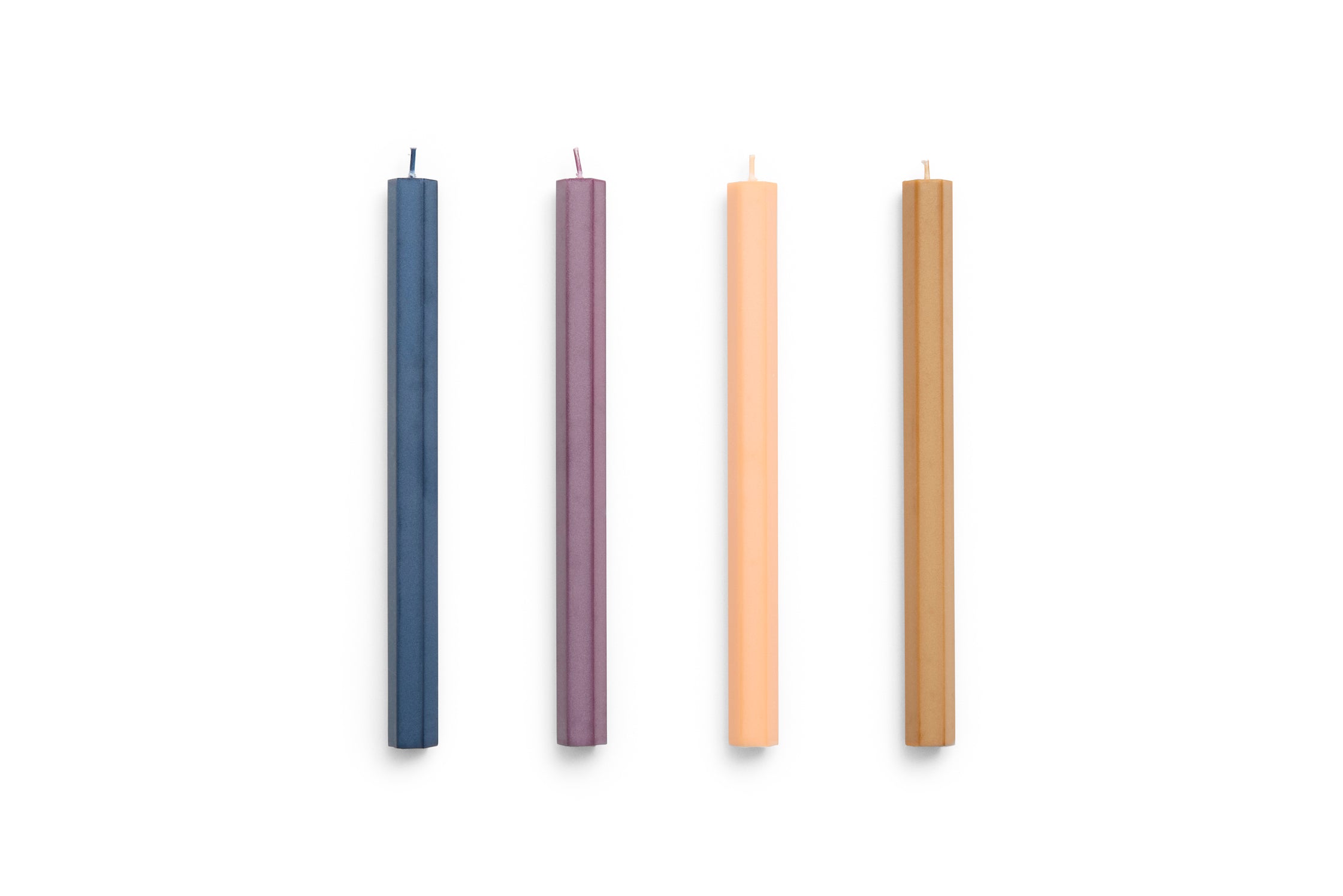 HEXAGON CANDLE-DARK SET OF 4