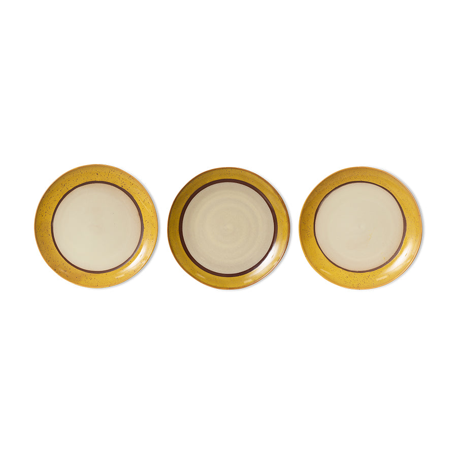 70s ceramics: dinner plates set of 2