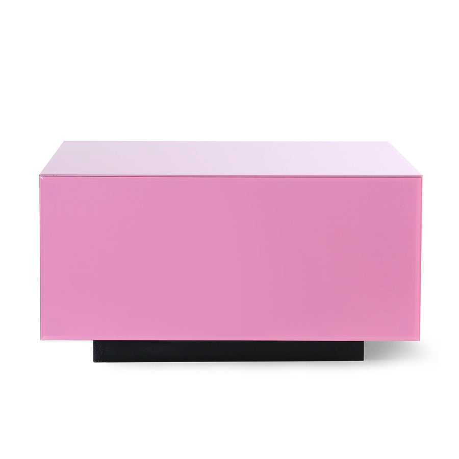 Mirror block table L - Pink