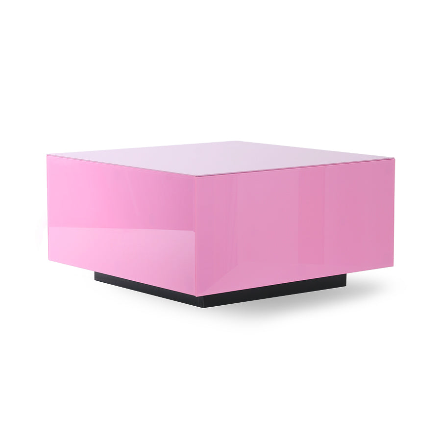 Mirror block table L - Pink